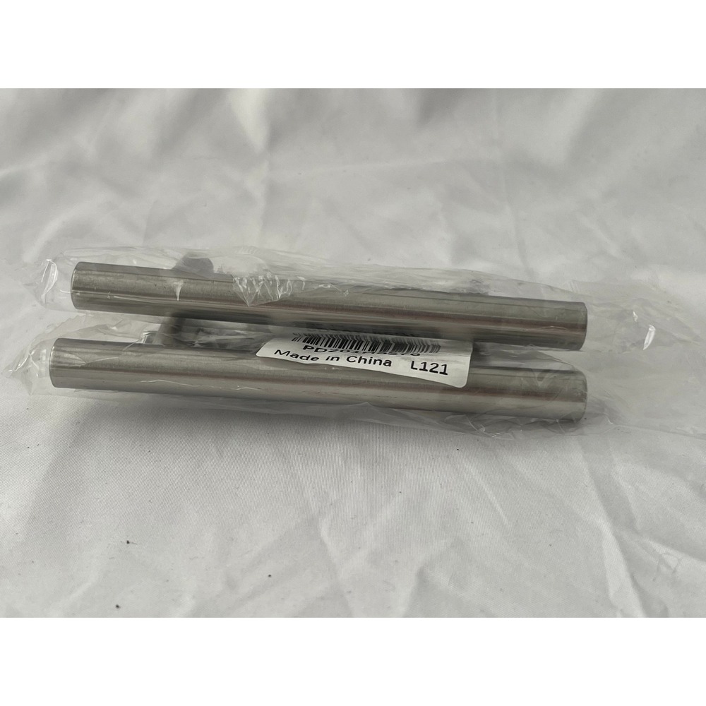 2 Brushed Stainless Steel Cabinet Door Drawer Pull Handles w/ Mounting Screws Ne